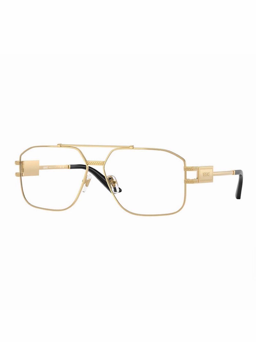 NEW Versace VE1302 1002 Gold Eyeglasses Authentic